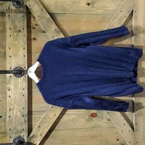 ZARA CHUNKY KNIT SWEATER SIZE SMALL BLUE